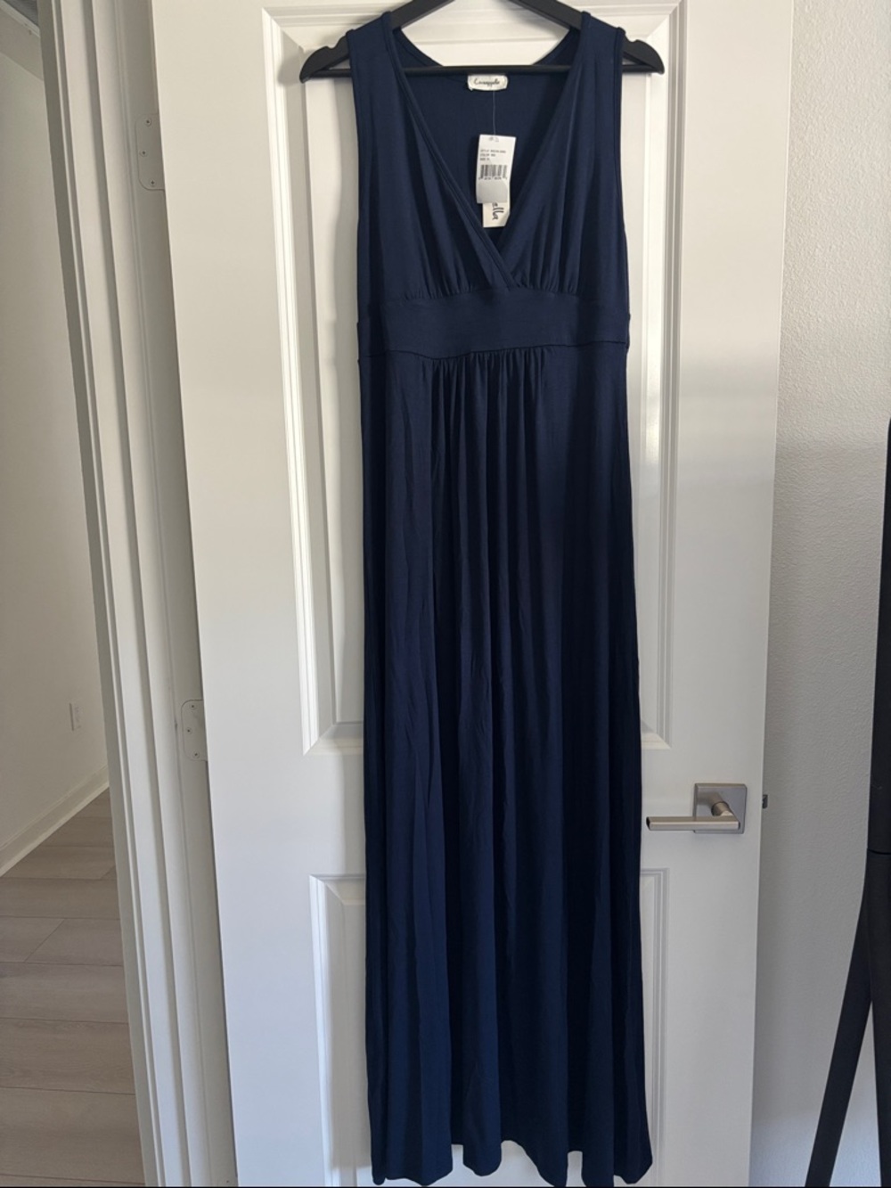 NWT Loveappella Navy Maxi Dress